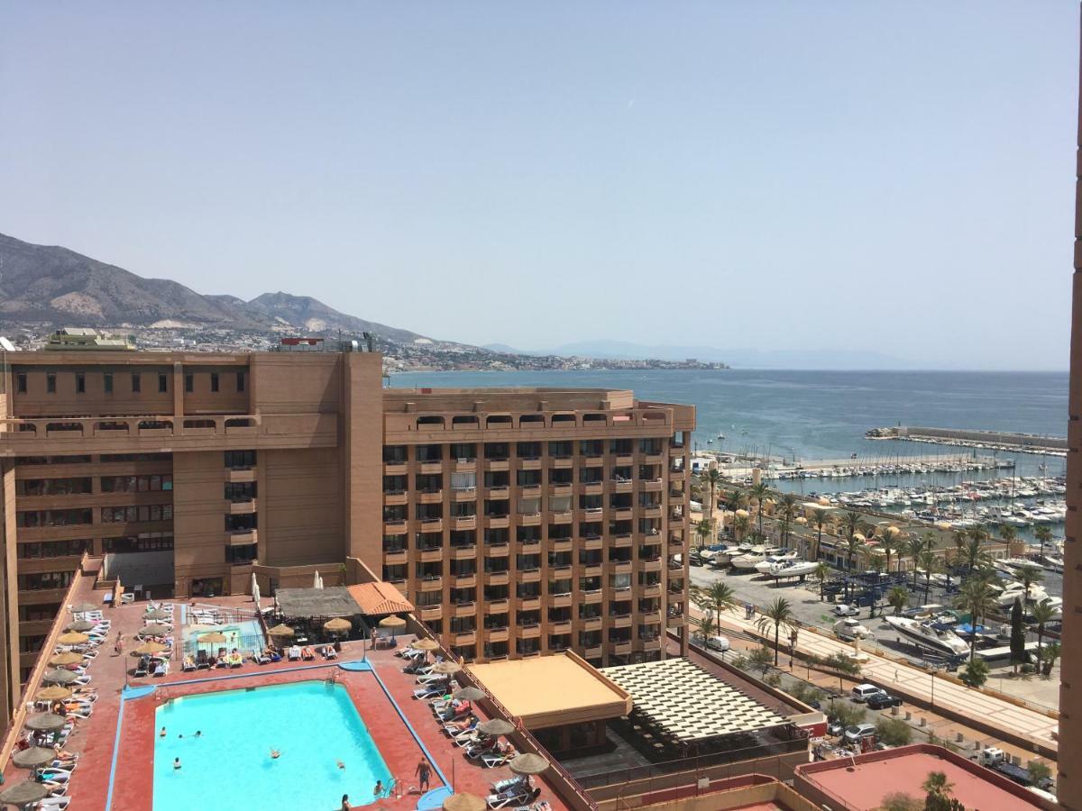 Apartamento Torre II Las Palmeras mit seitlichem Meerblick und Pool in Fuengirola Exterior foto