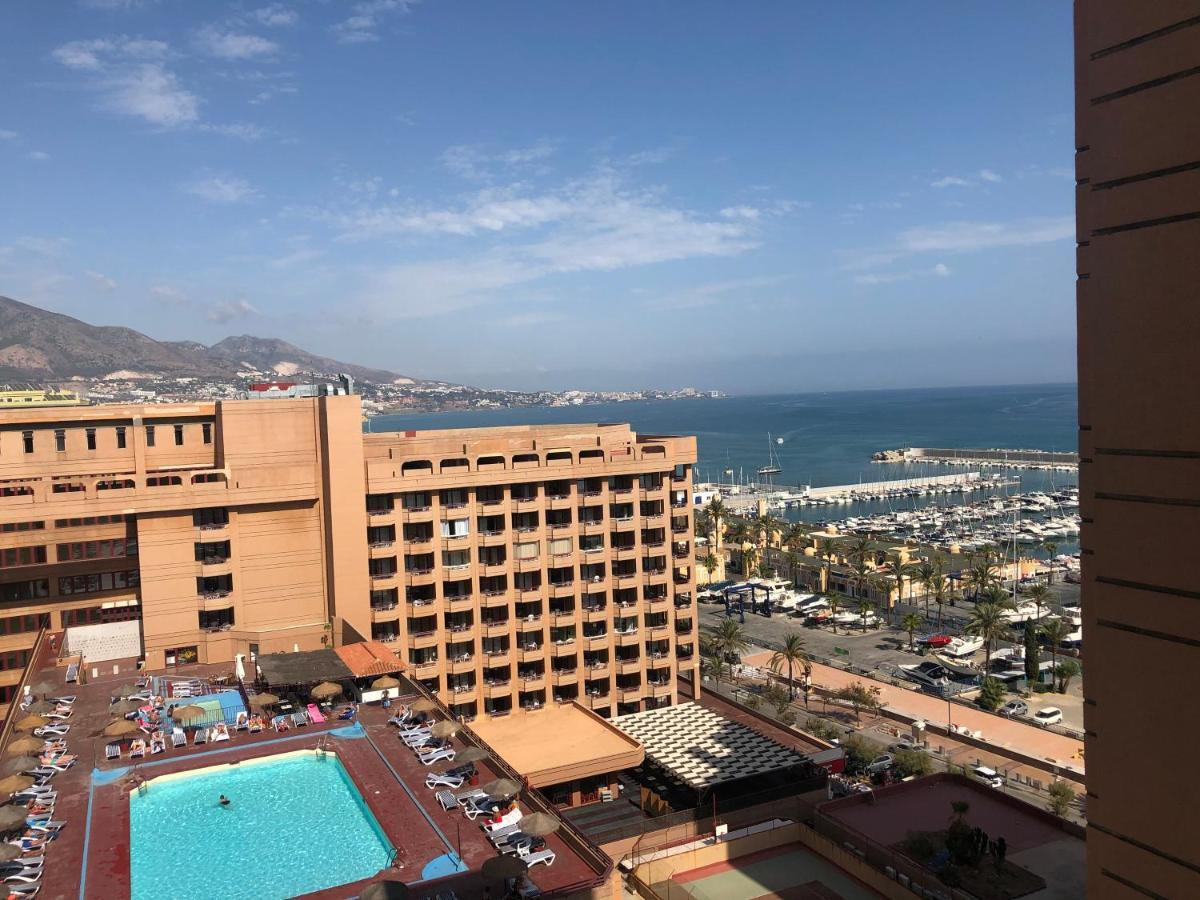 Apartamento Torre II Las Palmeras mit seitlichem Meerblick und Pool in Fuengirola Exterior foto