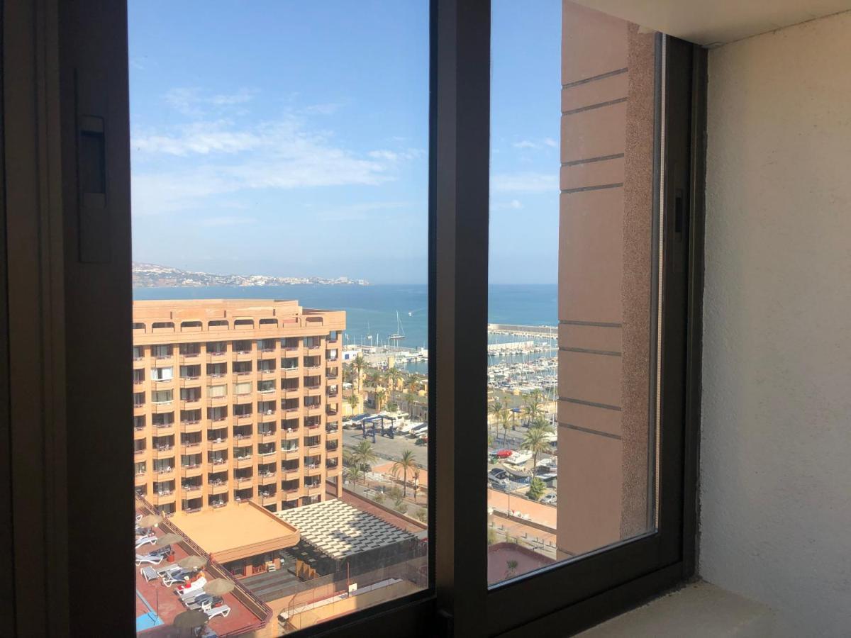 Apartamento Torre II Las Palmeras mit seitlichem Meerblick und Pool in Fuengirola Exterior foto